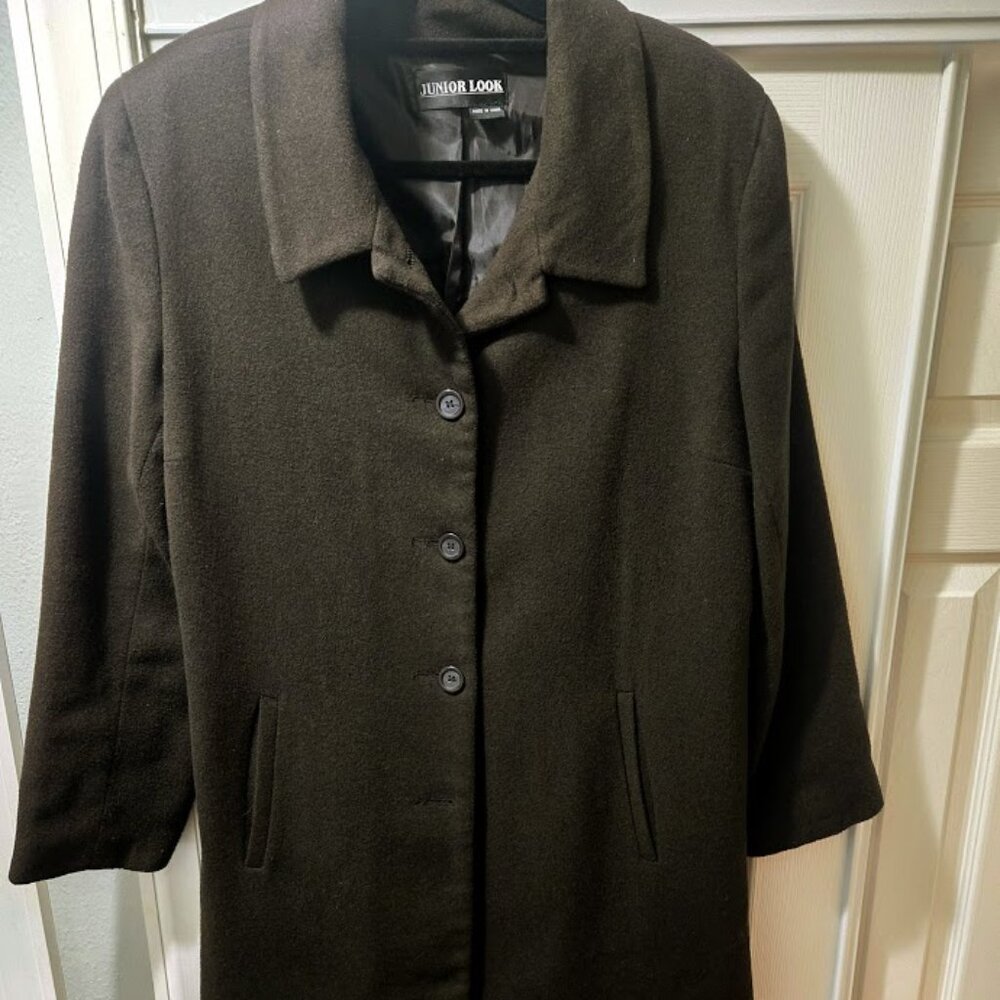 Chocolate brown wool blend‎ jacket XL